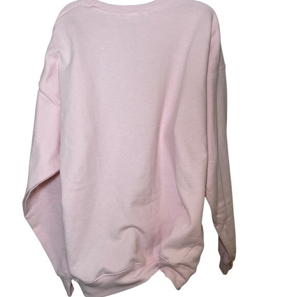 Hanes Pink “Fighter” Sweatshirt XL – Breast Cancer Awareness Support - Picture 5 of 7
